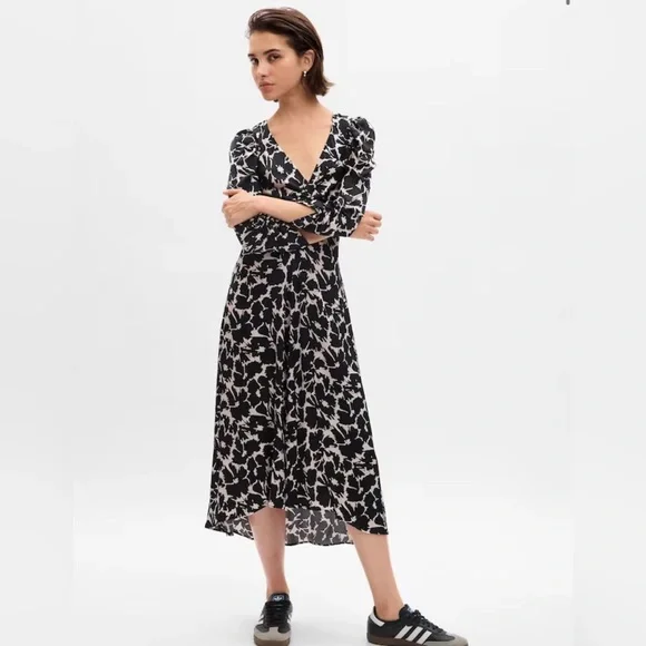 bcbg black midi dress BCBGMAXAZRIA Black Lace-Trim Midi Dress – Runway Catalog